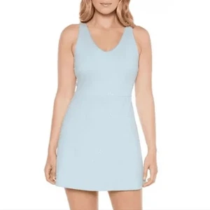 Gap Fit hellblau aktiv Yoga Tennis adrette Trainings-Minikleid Small - Bild 1 von 8