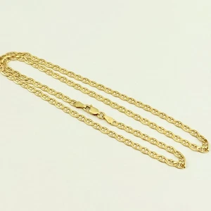Milor 925 Italy Sterling Silver Gold Vermeil Mariner Anchor Chain Necklace 20" - Picture 1 of 6