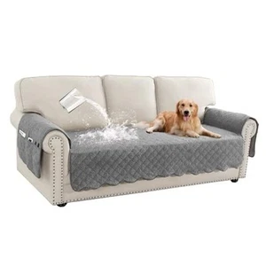 Waterproof Couch Covers for Dogs Pet Protector Sofa Sofa(Seat Width: 68") Grey - Picture 1 of 7