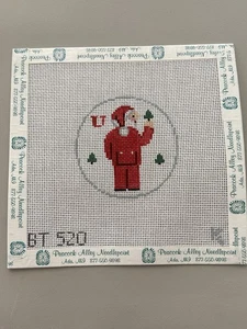 Kathy Schenkel handbemalt Nadelspitze Leinwand Weihnachten Alphabet Buchstabe "U" 3 Zoll - Bild 1 von 5