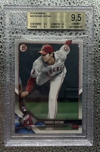 2018 Bowman Shohei Ohtani Angels Dodgers RC # 49 BGS 9.5 Gem Mint - Picture 1 of 2
