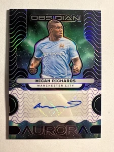 2023-24 Panini Obsidian Soccer - Aurora Purple #AA-MR Micah Richards /49 - Picture 1 of 2