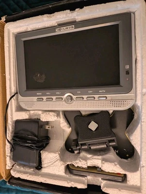 Curtis RT700 Portable Color TV 7” Screen Analog LCD Vintage Works! - Image 1 of 4
