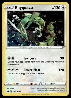 Rayquaza Promo SWSH: Sword & Shield Promo Cards SWSH029 NM Pokémon TCG - Image 1 of 2