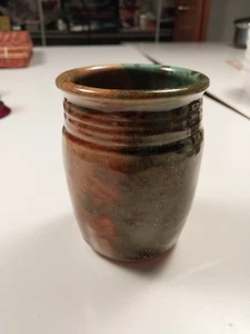 Tazza da caffè Judy Jones firmata Studio Art Pottery Turouise beige Gatlinburg TN 4 pollici - Foto 1 di 5