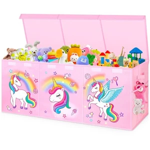 Mabahoo Extra Large Toy Chest, Collapsible Sturdy Toy Storage Organizer with ... - Picture 1 of 7