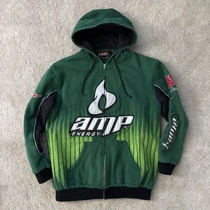 Jr Nation Giacca Uomo L Dale Earnhardt Racing Nascar Felpa con Cappuccio Y2K Baggy Skate AMP - Foto 1 di 8