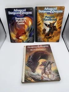 Rules Cyclopedia Hardcover Dungeons & Dragons 1991 TSR D&D 1071 +2 Books Damaged - Picture 1 of 23