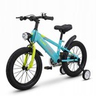 Kinderfahrrad 16 Zoll, hellblau, mit Stützrädern und Licht 4–6 Jahre