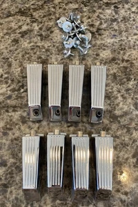 (8) VNTG Tama Swingstar Imperialstar Bass Drum Lugs & Mounting Hardware MIJ #2 - Picture 1 of 15