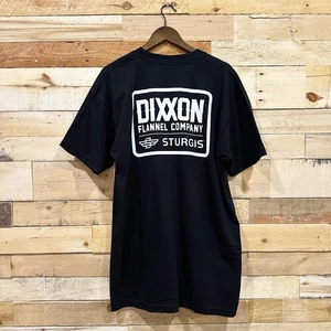 T-shirt Dixon Flannel Company Sturgis uomo XL nera grafica manica corta nuova senza etichette - Foto 1 di 5