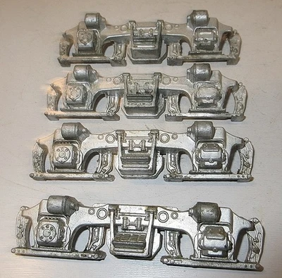 LIONEL #2333/2343/2345/2353/2355 F3 SIDE FRAMES X 4,USED ORIGINALS SILVER - Image 1 of 2