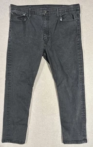 Levi’s 512 Slim Taper Black Jeans Men’s 42x30 Stretch Denim Medium Wash - Picture 1 of 5