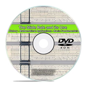 Slide Rule Machinist Arithmetic Mathematics Workshop Drawings Guides CD DVD V71 - Picture 1 of 4