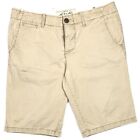 Jetlag Flat Front Button Fly Beige Chino Shorts Men’s Size 33 *
