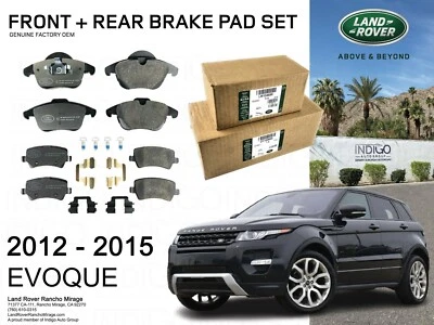 2012-2015 Range Rover Evoque  Front + Rear Brake Pad Set Genuine Factory OEM - Image 1 of 4
