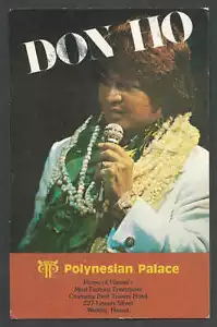 1980 PPC* DON HO WAIKIKI HI AT THE POLYNESIAN PALACE POSTED - Picture 1 of 1