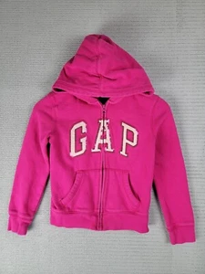 Gap kids zip-up hoodie pink sequins size Medium (8yrs) - Picture 1 of 13
