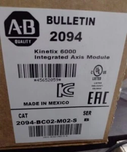 NEW Allen-Bradley 2094-BC02-M02-S/B Kinetix 6000 15kW/15A Integrated Axis Module - Picture 1 of 2