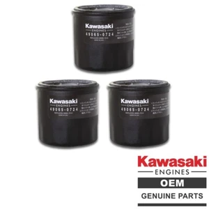 Genuine OEM Kawasaki 49065-0724 Oil Filter (Replaces 49065-7010) - 3 PACK - Picture 1 of 2