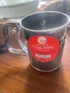 SMART COOK 3 Cup Sifter Set -SPRING LOADED HANDLE - Picture 1 of 4