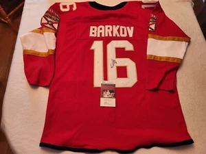 ALEKSANDER BARKOV signed PANTHERS custom jersey JSA COA SIZE XL - Picture 1 of 4