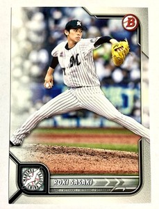 Roki Sasaki 2022 Topps 133 Chrome NPB Japan Baseball Card Chiba Lotte Marines