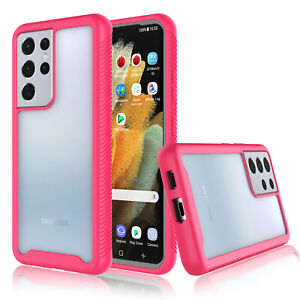 For Samsung Galaxy S21 Plus S21 Ultra 5G Case Shockproof Bumper Back Clear Cover