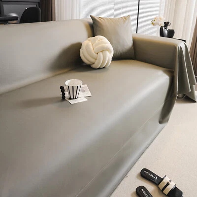 Funda de sofá PU impermeable antiarañazos 2/3/4 asientos protector de sofá grande Foto 1 de 4