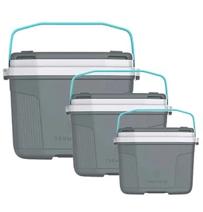 3Pcs Cool Box Set Size 8L 20L & 32L Grey Thermal Box Thermolar Cooler - Picture 1 of 8