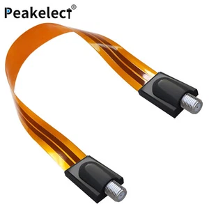 Ultra Flat Ghost Wire Flat RG6 Coax Jumper Cable Extreme Slim F Female to Female - Picture 1 of 12