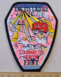 ENG 325 LAD 163 NEW YORK FIRE DEPT NEW YORK FABRIC PATCH - Picture 1 of 1