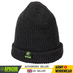 Apache Beanie Mütze gestrickt Winter warm Komfort Einheitsgröße grau - Bild 1 von 3