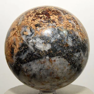 3.2" Blue Orange Red Pietersite Sphere Natural Chatoyant Crystal Stone - China - Picture 1 of 4