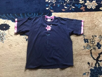 Camiseta vintage Top Stich Morning Sun vintage años 90 floral flor abeja bordada Foto 1 de 3