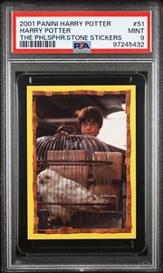 2001 Panini Harry Potter/ Philosopher Harry & Hedwig #51 PSA 9 Low Pop 2 - Picture 1 of 3