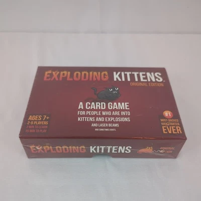 Juego de Cartas Exploding Kittens Edición Original Nuevo Precintado Juego de Fiesta Familiar Foto 1 de 2