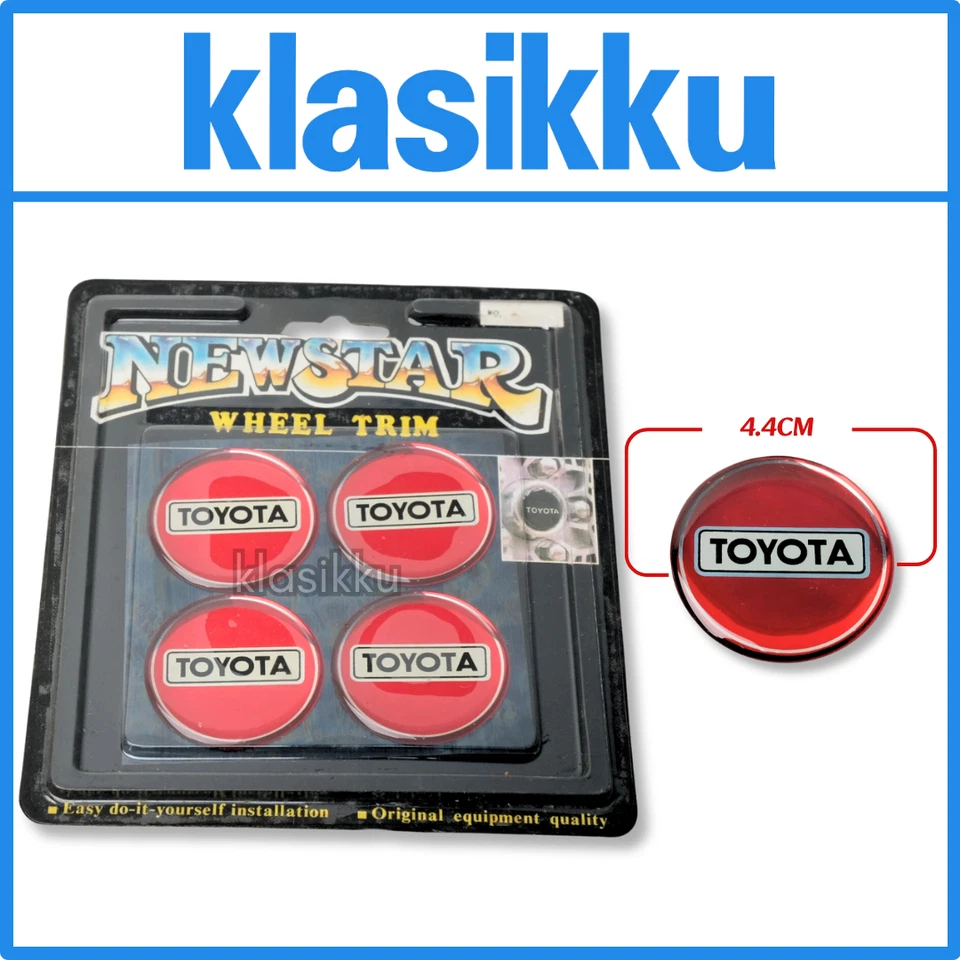 Tapa central de rueda automotriz vintage años 80' 90 emblema redondo adorno acento para Toyota Foto 1 de 4