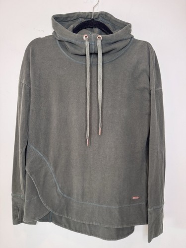 VETEMENTS Felpa Betty Escape Luxe Fleece Felpa con Cappuccio Verde Oliva Media Italia
