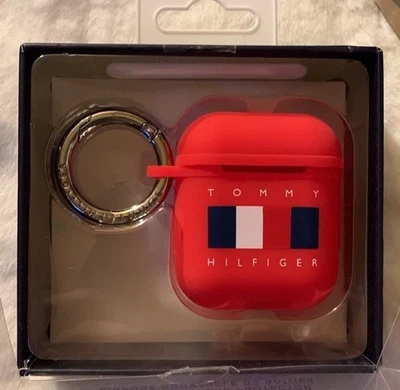 Funda protectora TOMMY HILFIGER Red Air Pods nueva en caja Foto 1 de 4