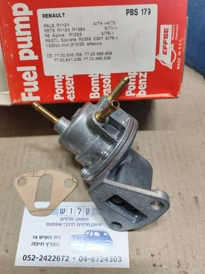 Bomba de combustible mecánica PBS 179 para RENAULT 5, 1974 - 1983, R5GTL - TL automática Foto 1 de 4