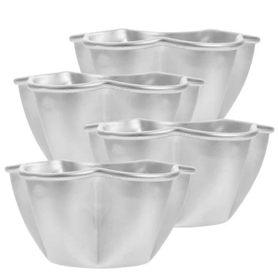  4 Pcs Stampi Pasticceria Stampini Per Budini Pirottini Tazze Muffin - Immagine 1 di 4