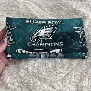 Eagles Super Bowl Champions Wallet - Handmade Fabric Wallet Football NFL - Bild 1 von 5