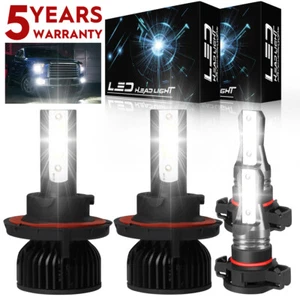 For 2008-2012 Ford Escape Combo H13 9008 LED Headlight+5202 Fog Light Bulbs P4C - Picture 1 of 17