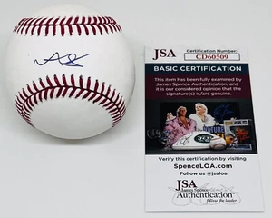 ANDREW SALAS SIGNED RAWLINGS MAJOR LEAGUE BASEBALL MIAMI MARLINS JSA COA - Picture 1 of 3