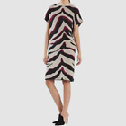 $298 Natori Women's Beige Cashmere High Neck Short Sleeve Shift Dress Size M