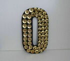 Wooden Letter O with Gold Buttons - Monogram Wall Art