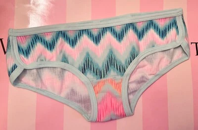 BRAGAS HIPSTER RARAS VICTORIA'S SECRET ROSA XS NARANJA AQUA GEOMÉTRICAS ZIG ZAG NUEVAS EN PAQUETE Foto 1 de 4