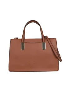Nuevo Bolso Cartera Para Mujer Alfani Multi Cremallera Marrón Coñac - Imagen 1 de 4