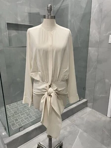 STELLA McCARTNEY BEIGE LONG SLEEVE BLOUSE EU SIZE 46 - Picture 1 of 18